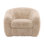 Caitlin Polyester Faux Fur Occasional Chair, Cream