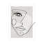 «Face Line 4» par Design Fabrikken, impression sur toile tendue-1214679712