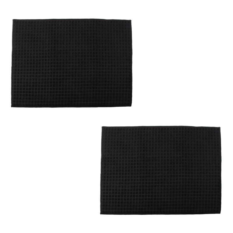 Tapis de séchage en microfibre noir Kitchen Kitchen