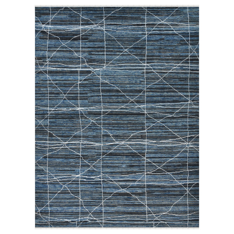 Kymarie Area Rug, Rectangle 10' x 8', Blue