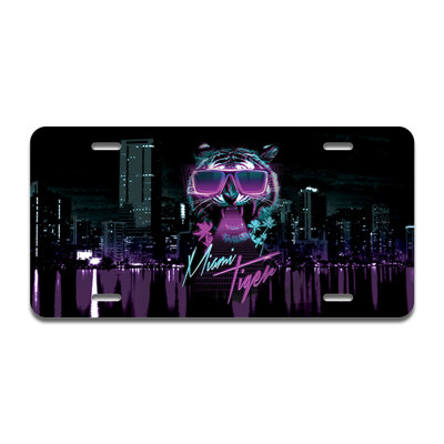 Miami Tiger Aluminum Plate Frame