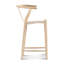 Tabouret de comptoir Wishbone frêne naturel-2102497192