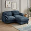 Canapé d'angle 2 places avec pouf amovible-367335576