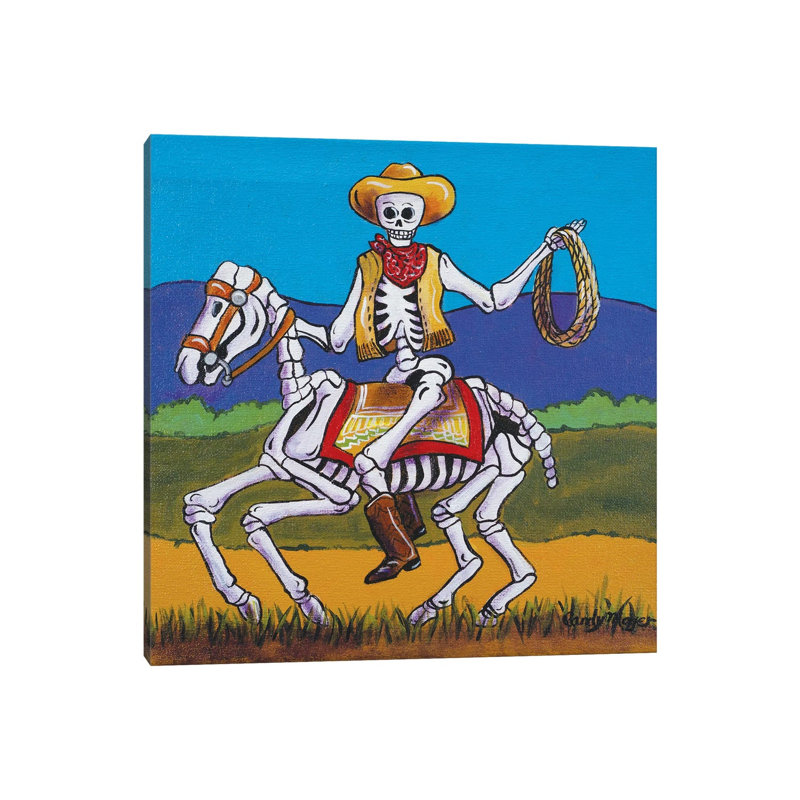 Western Cowboy by Candy Mayer - Wrapped Canvas Gallery-Wrapped Canvas Giclée, 66.04 cm H x 66.04 cm W x 3.175 cm D