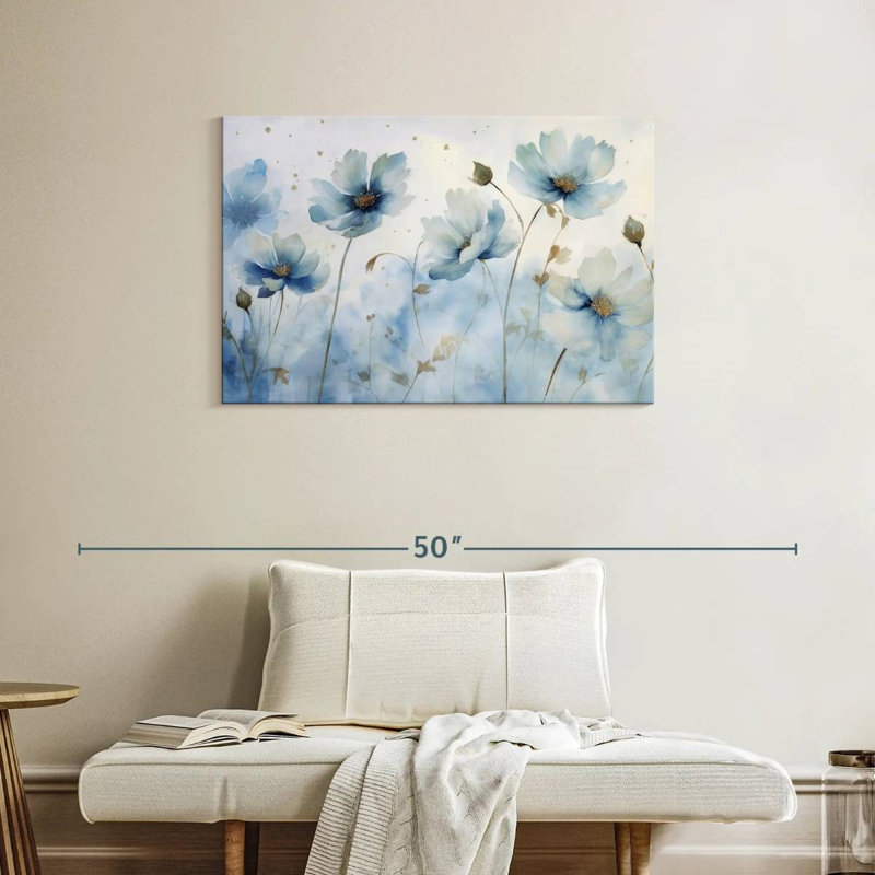 Blue Garden Blooms II, H 24 po x l 36 po