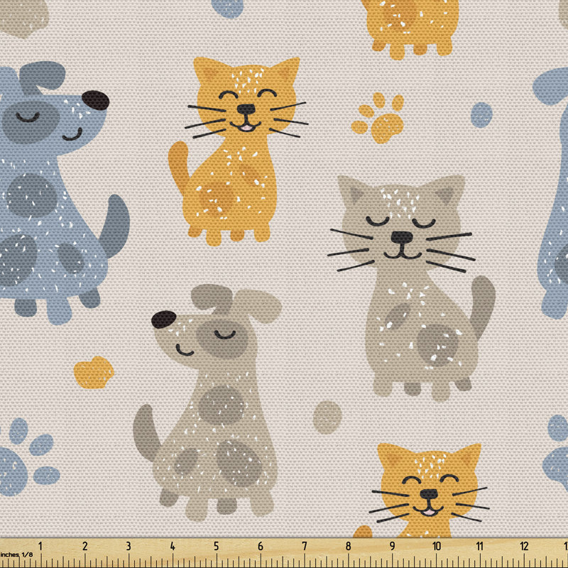 Charlieann Kittens Friends Dogs Multi-Purpose Fabric