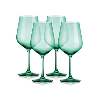 Mikasa Amelia White Wine Glasses Set of 4, 9.5 oz - Clear