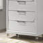 Commode contemporaine blanc perle glamour