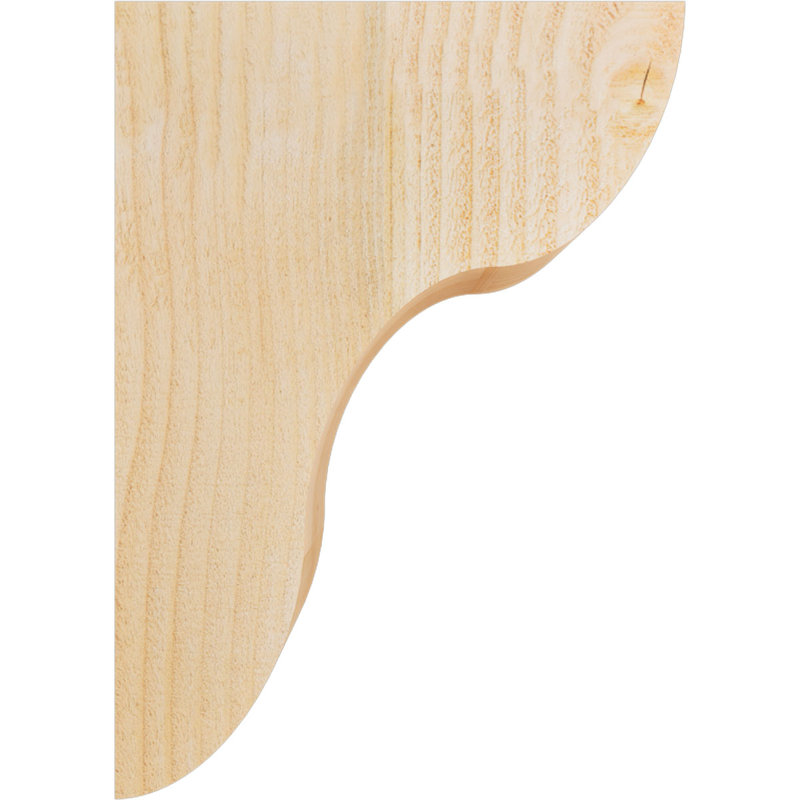 Corbeau Carmel, H 14 po x l 4 po x P 10 po, Sapin de Douglas, Sciage brut