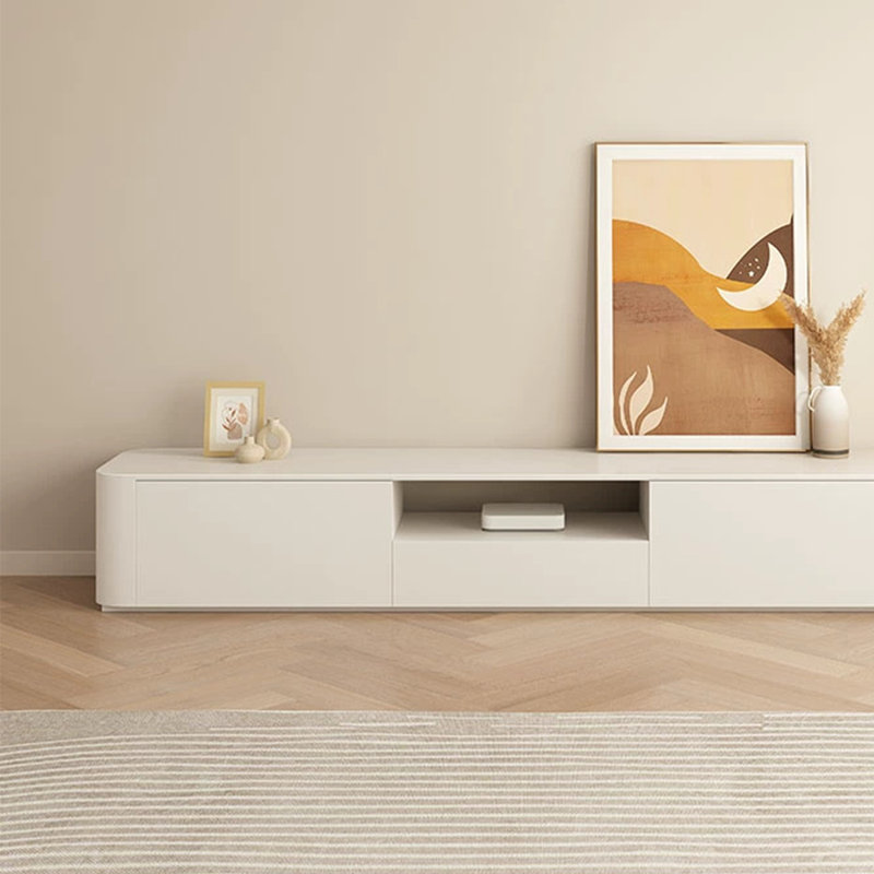 Meuble télé en bois de style crème