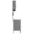 Set Of 8 Black Steel Large Adjustable Feet Work Cabinet