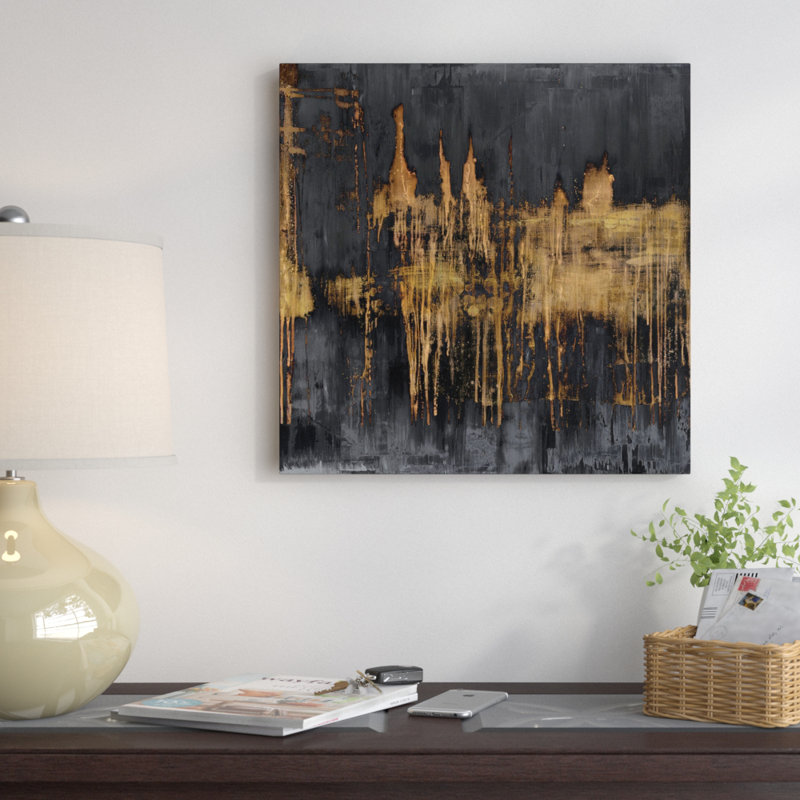 " Variations " by Tom Conley, 18" H x 18" W x 1.5" D, No Mat, Black Framed Canvas