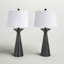 Ensemble de lampe de table noire Kitson