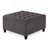 Large Square Wooden Legs Storage Ottoman-210462724