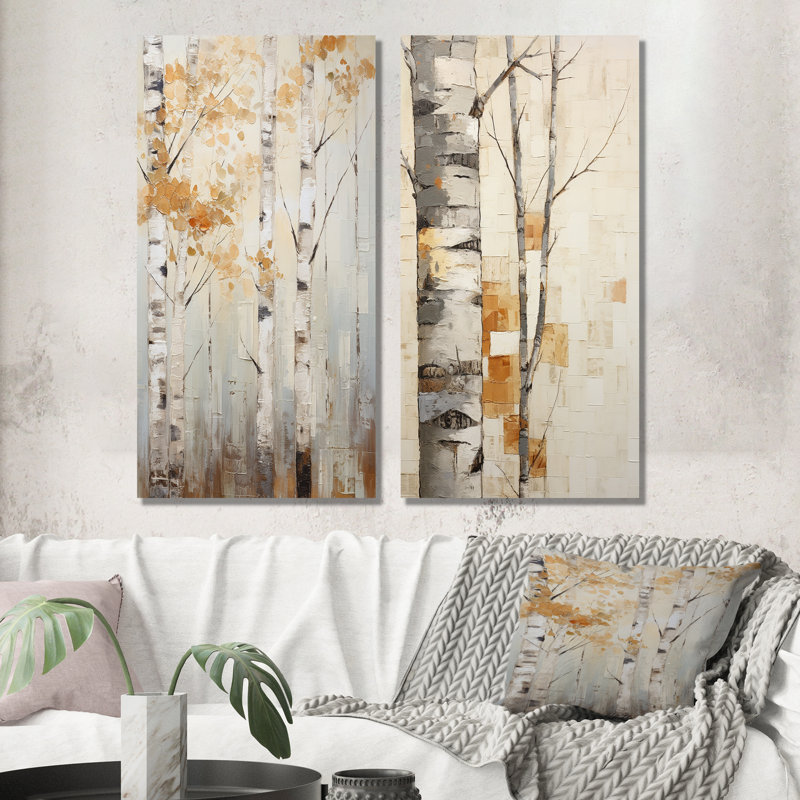 Minimalisme - Ensemble de 2 décorations murales en métal, H 32 po x l 32 po