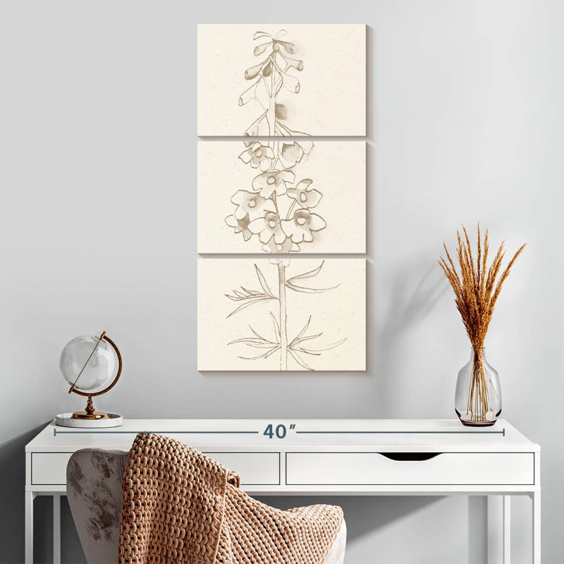 Delphinium I, 32" H x 15" W