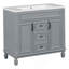 Meuble-lavabo moderne 36 po avec lavabo supérieur-679305155