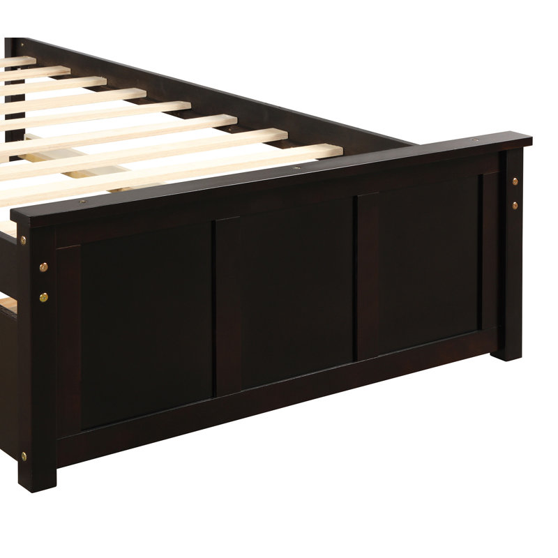 Platform Bed with  Trundle, Espresso