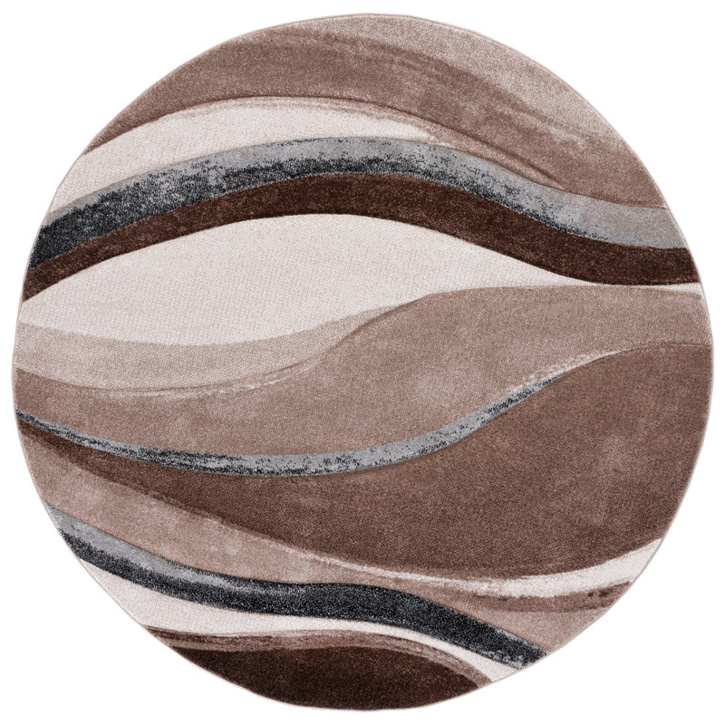 Hollywood Performance Abstract Rug, Round 6'7"