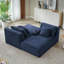 Chaise longue double à compression avec coussins et porte-gobelets Gower-117793435