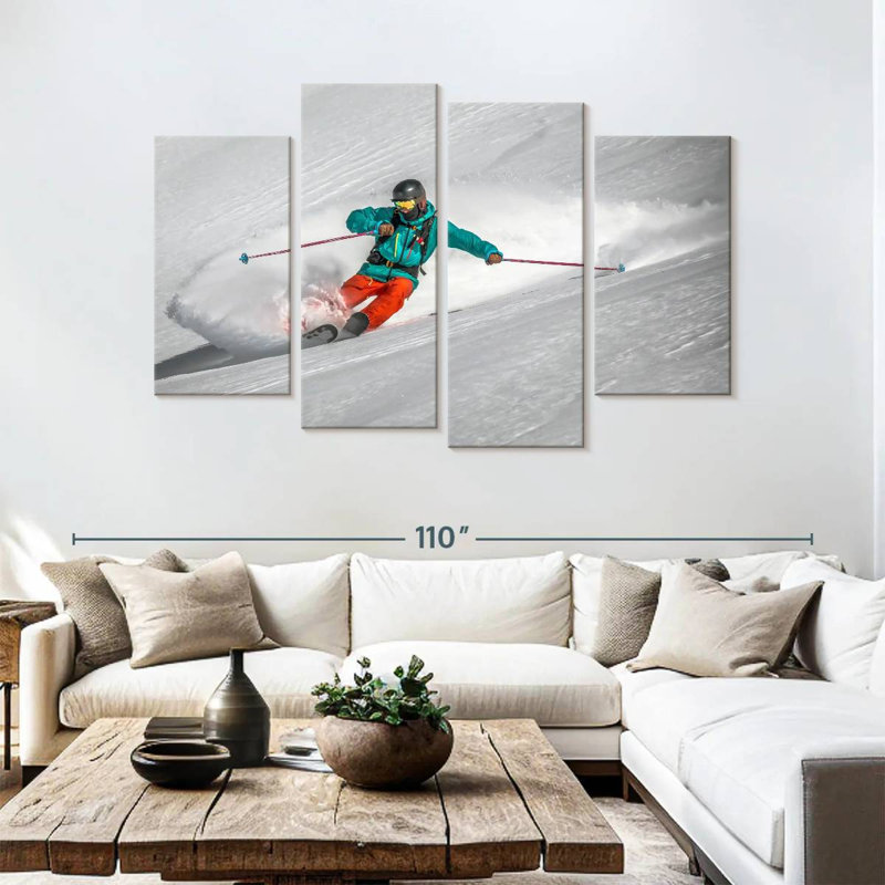 Skieur de neige Sireci Gastein, H 54 po x l 84 po