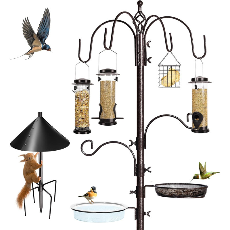 Ensemble de 6 mangeoires d'oiseaux
