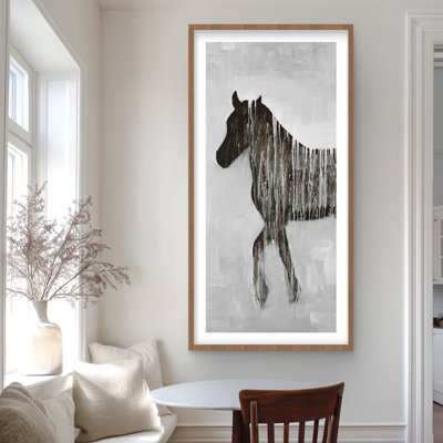 Gambading, cheval abstrait - brun