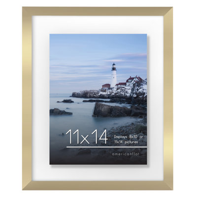 Floating Picture Frame With Polished Glass For Hanging And Tabletop Horizontal And Vertical Format