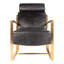 Fauteuil en cuir véritable de 24,5 po Bola