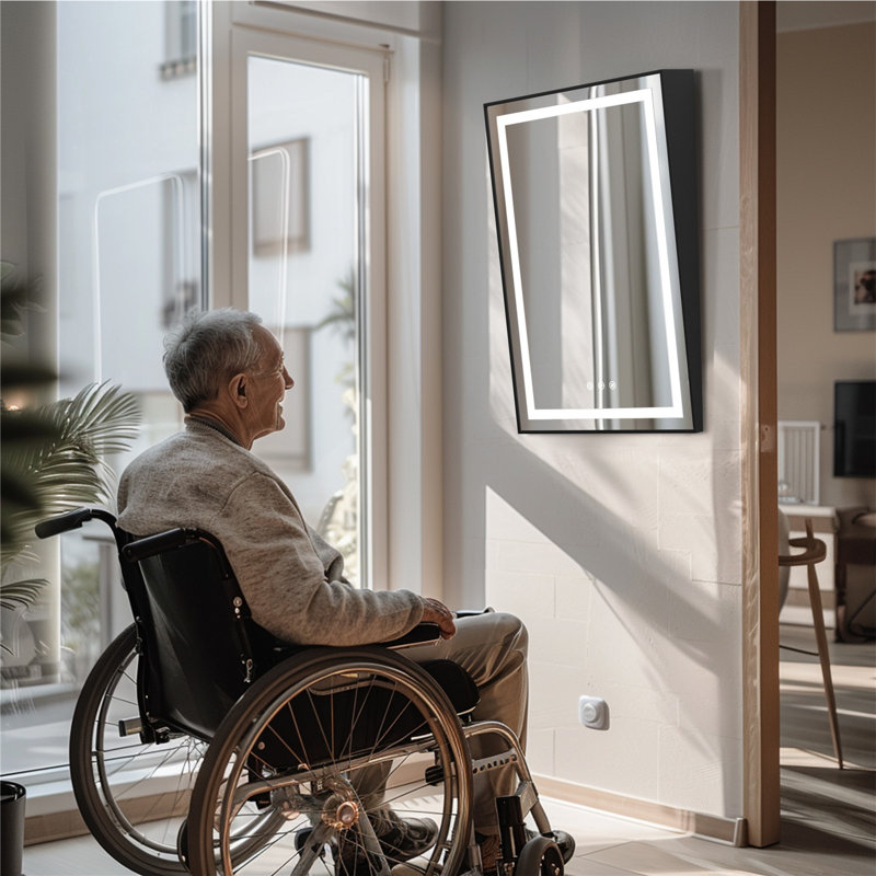 Miroir inclinable avec lumières DEL Maytha