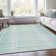 Machine Washable Indoor/Outdoor Xhevrie Turquoise Rug