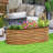 Raised Garden Bed, 7' x 3' x 1' Galvanized Planter Box, Brown-143258493-172238301