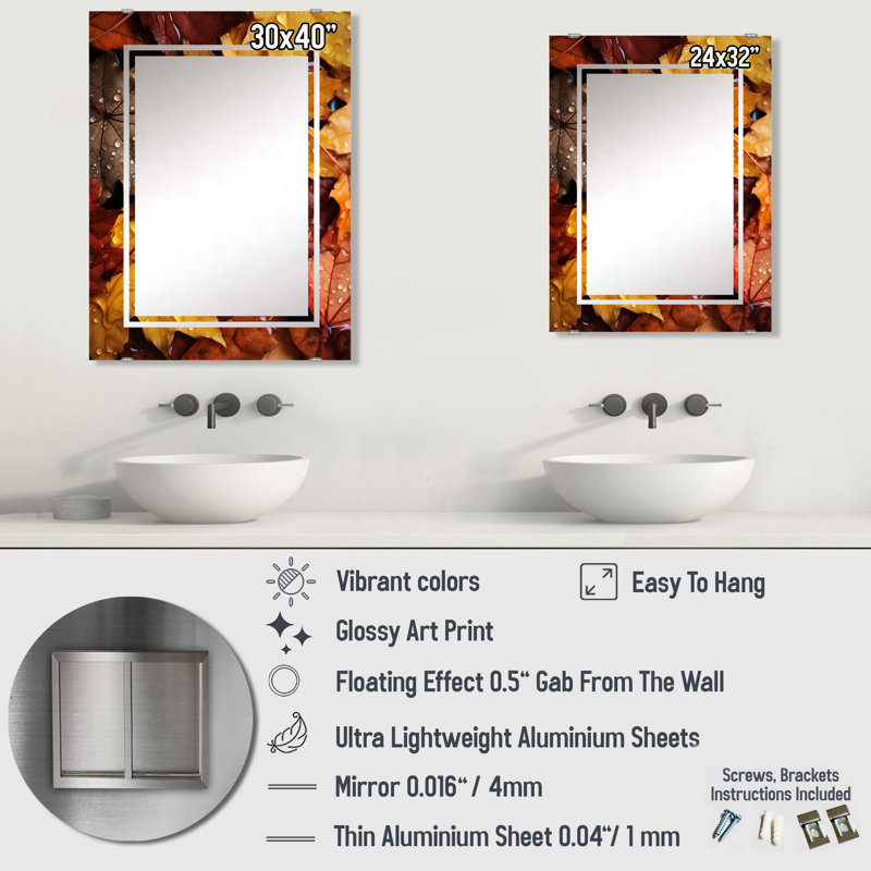 Miroir mural Haire - MIR140058, 40 po x 30 po