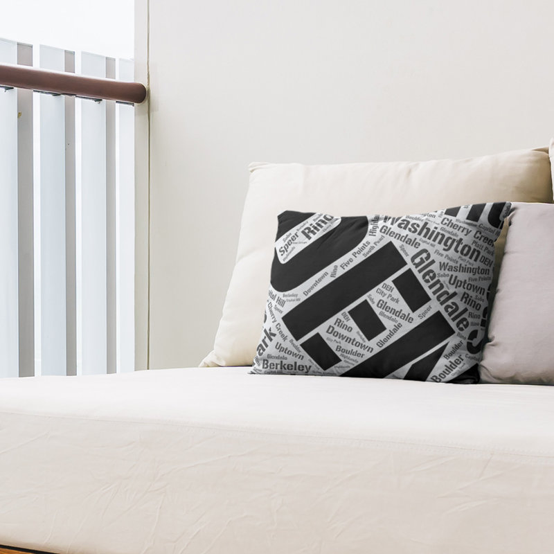 Coussin lombaire intérieur/extérieur denver, Noir, Non
