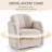 Modern Upholstered Swivel Barrel Accent Chair-115269303
