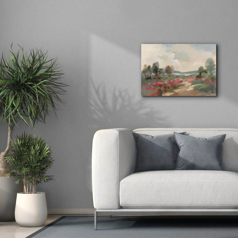 «Path To The Lake» par Silvia Vassileva, art mural sur toile, H 18 po x l 26 po