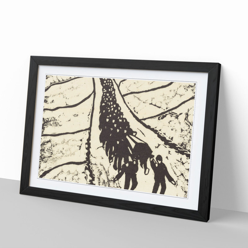The Burial Vol.1 by Walter Gramatte - Picture Frame Painting, 27cm H x 36cm W x 2cm D, Black Framed