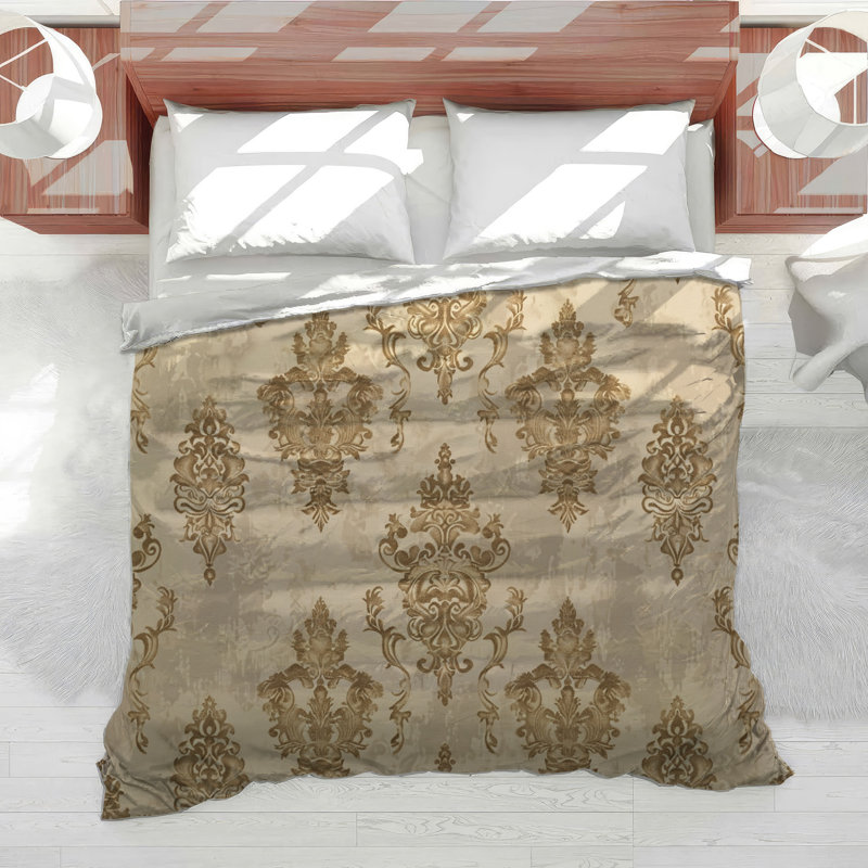 Baroque Ornaments Historic Cotton Blend Comforter, Queen Comforter