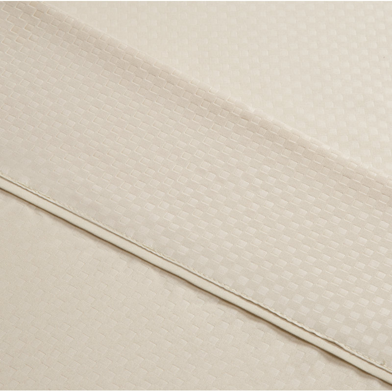 Ensemble de draps 4 pièces, Champagne, Ensemble de draps pour taille de lit double avec u