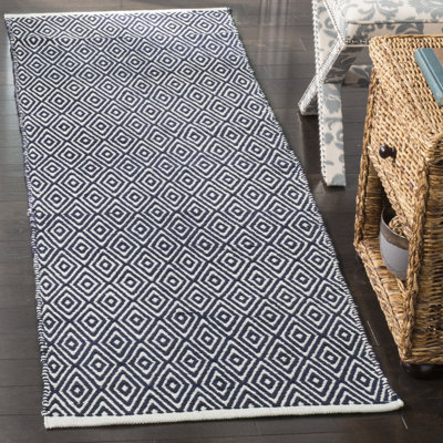 Dannea Flat Weave Cotton Geometric Rug
