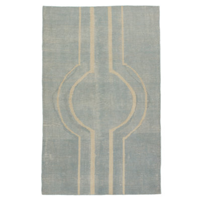 Wendy Jane Geometric Area Rug in Sky