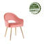 45.49cm H Velvet Upholstered Armchair-1270779562