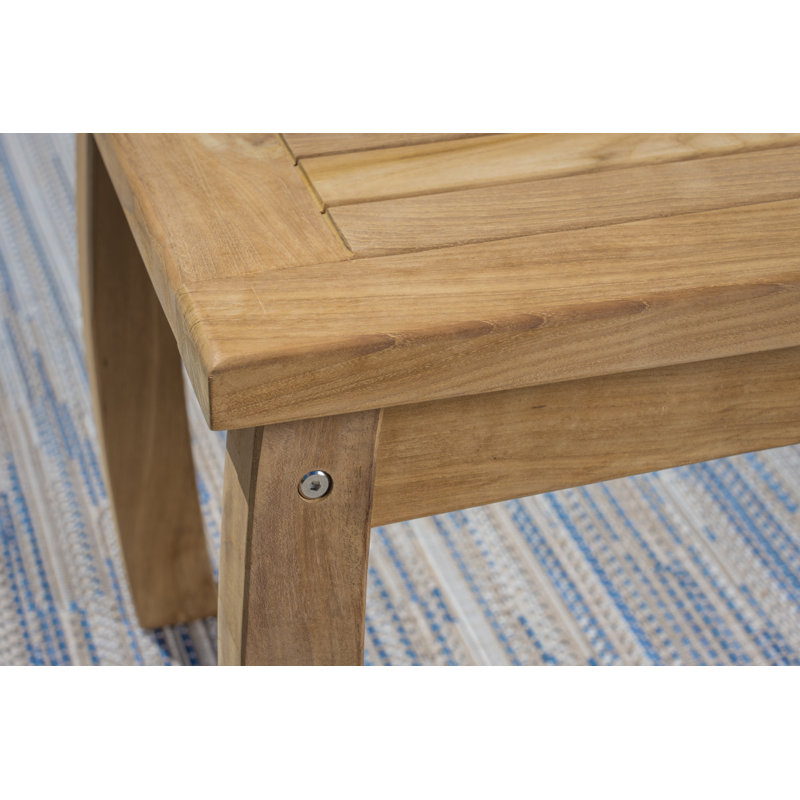 Rectangular Teak Outdoor Coffee Table , 40'' in. W 20'' in. D