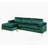 Shannon Velvet Sectional Sofa With Chaise-1400773136
