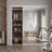 Aluminum Frame 1 Lite Tempered Mirrored Sliding Closet Doors with Installation Hardware Kit-92268632