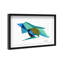 Manuel Roman - Azules y Aquas Shadowbox Abstract Print by Oliver Gal, Black Frame, 15 x 10-106876107-162009587