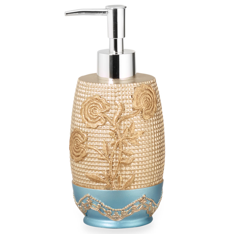 Shepparton Soap / Lotion Dispenser, Yellow/Blue