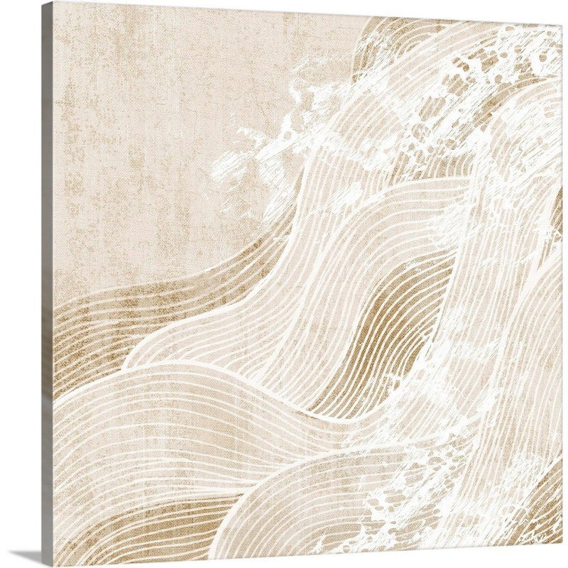 « Tidal Waves II » par Eva watts, reproduction d’art sur toile, Toile tendue, H 48 po x l 48 po x P 1,25 po