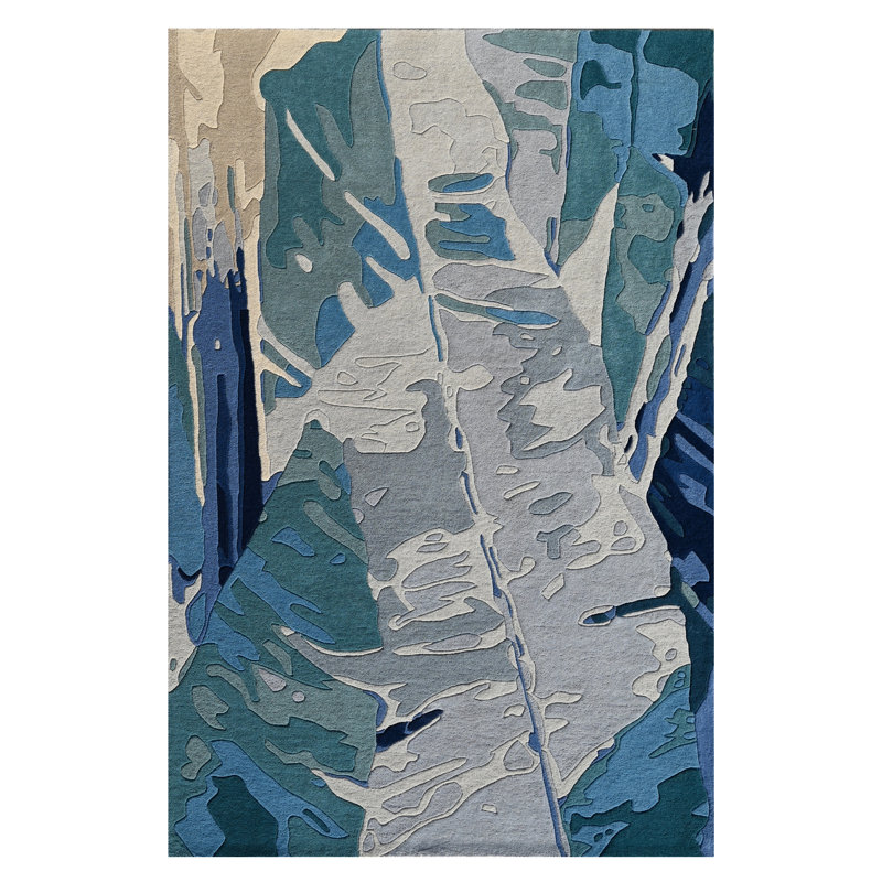 Tapis en laine touffeté à la main Booska, Rectangulaire 9 pi x 13 pi