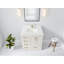 Boston 36 po X P 22 po Meuble-lavabo central en albâtre Quartz brun Viola